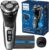Philips Norelco 3900 Electric Shaver, Storm Blue | 27 Self Sharpening ComfortCut Blades, 5D Pivot & Flex Heads, Wet or Dry Use, Includes Travel Pouch & Charging Stand, S3341/92