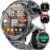 LIGE Military Smart Watch for Men, 1400mAh 60-Days Battery, 1.85″ HD Smartwatch with LED Flashlight, 100+ Sports Mode, IP68 Waterproof, Pedometer, Fitness Watch for Android iOS