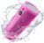 BassBloom Roar 3 Portable Bluetooth Speaker,20W Powerful Sound with JIKE Bass,IPX6 Waterproof,24H Playtime,Bluetooth 5.4,RGB Lights,Wireless TWS Pairing,Outdoor for Camping and Beach (Pink)