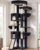 Globlazer 77in Cat Tree Tower for Indoor Cats Large Adult, F77, Dark Grey