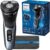 Philips Norelco 3600 Electric Shaver, Storm Blue | 27 Self Sharpening ComfortCut Blades, 5D Pivot & Flex Heads, Wet or Dry Use, Includes Travel Pouch, S3243/91
