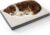 Bedsure Washable Dog Beds Large Sized Dog with Comfy Sherpa, 36x27in Grey | Orthopedic Egg Crate Foam,Comfort Support Flat Rectangle Pet Mat,Non-Slip Bottom,Removable Cover,For Large Breed Up to 55 lbs