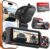 4K+4K+1080P 3 Channel Dash Cam, Free 128GB Card, AProX HD Night Vision