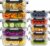 10 Sets 36 oz & 12 oz Glass Food Storage Containers with lids, Black | 20-Piece Airtight Leak-proof Glass Meal Prep Containers with Lids, Microwave Oven Freezer Dishwasher Safe