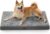 Bedsure ComfyFleece Large Dog Bed for Crate with Washable Cover, 35×22