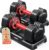 Rendpas Adjustable Dumbbell Set, Quick Adjust Free Weights for Home Gym | 25/55/80LB Weight Dumbbells w/Non-slip Grip, Dual-lock Safety, Space-saving Design for Strength Training